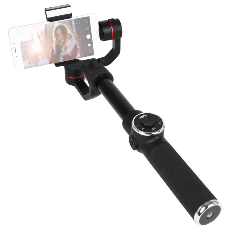 AFI V5 Smooth 3-Axis Handheld Aluminum Brushless Gimbal Stabilizer with Tripod Mount & Fill Light for Smartphones within 6 inch, Support Face Tracking - HoMEdemic™ 