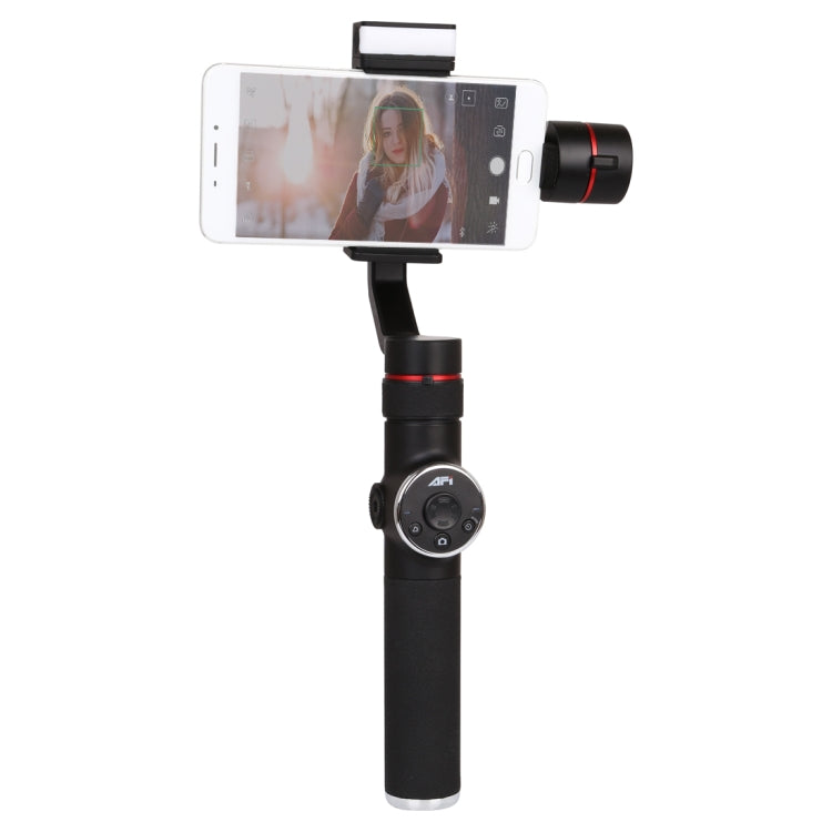 AFI V5 Smooth 3-Axis Handheld Aluminum Brushless Gimbal Stabilizer with Tripod Mount & Fill Light for Smartphones within 6 inch, Support Face Tracking - HoMEdemic™ 