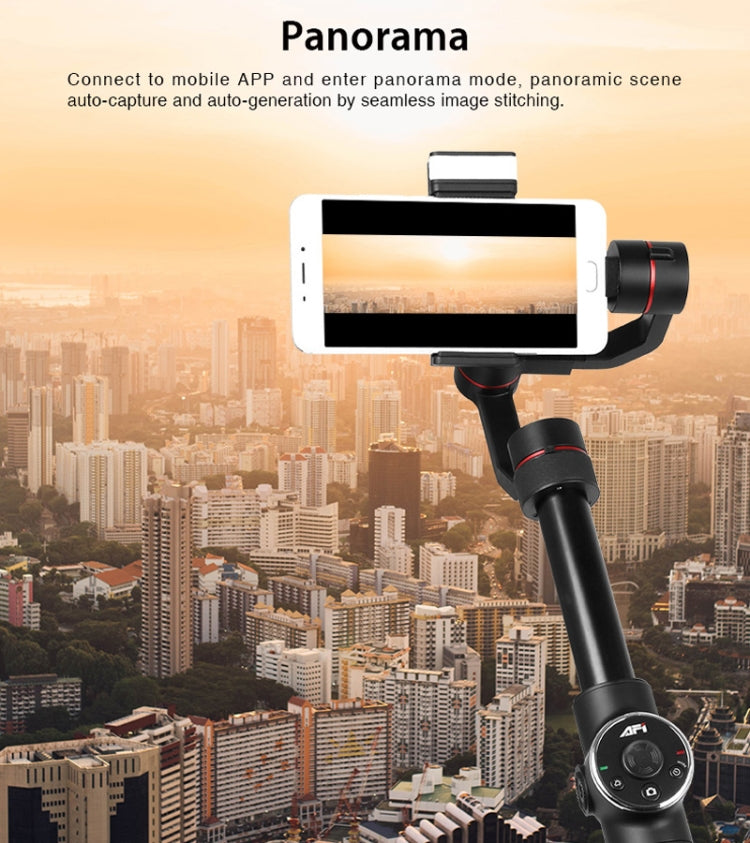 AFI V5 Smooth 3-Axis Handheld Aluminum Brushless Gimbal Stabilizer with Tripod Mount & Fill Light for Smartphones within 6 inch, Support Face Tracking - HoMEdemic™ 