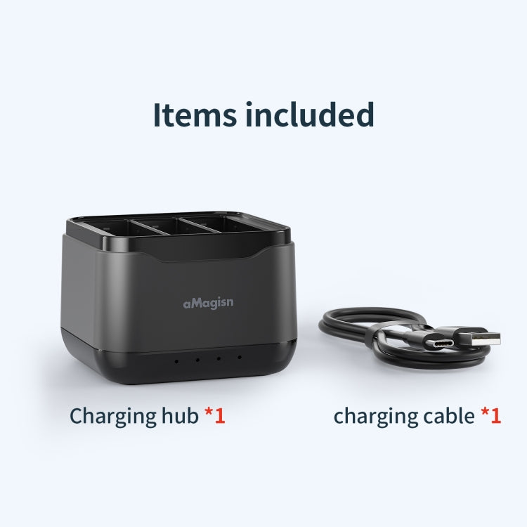 AMagisn Battery Charger Charging Seat For GoPro HERO12 Black /11 Black /10 Black /9 Black - HoMEdemic™ 