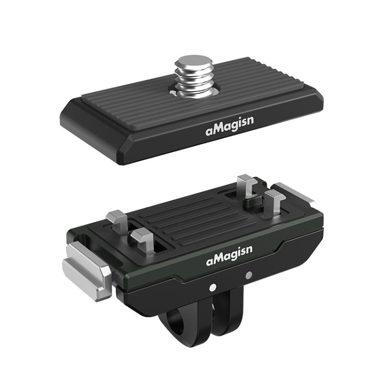 AMagisn Metal Magnetic Quick Release + Top Cover, For Insta360 Ace / Ace Pro / X5 / X3 / X2 / GoPro HERO12 Black - HoMEdemic™ 