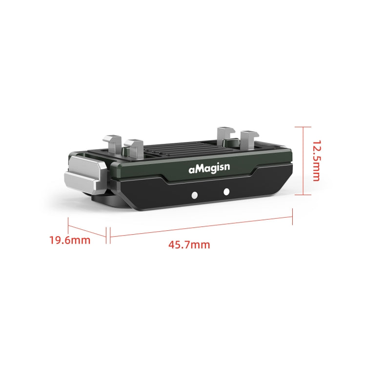 AMagisn Metal Magnetic Quick Release + Top Cover, For Insta360 Ace / Ace Pro / X5 / X3 / X2 / GoPro HERO12 Black - HoMEdemic™ 