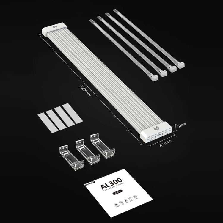 AOSOR AL300 Computer Glow Line ARGB Neon Cable Motherboard Chassis Light Strip Light Board Decoration(Black) - HoMEdemic™ 