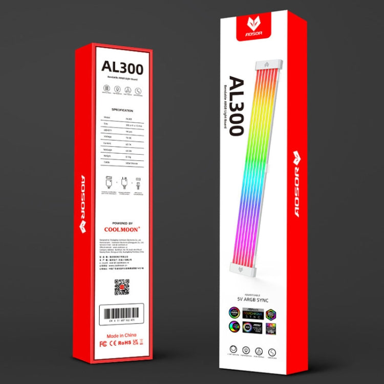 AOSOR AL300 Computer Glow Line ARGB Neon Cable Motherboard Chassis Light Strip Light Board Decoration(Black) - HoMEdemic™ 