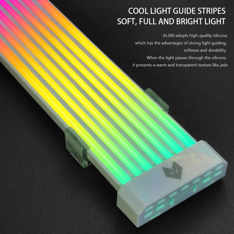 AOSOR AL300 Computer Glow Line ARGB Neon Cable Motherboard Chassis Light Strip Light Board Decoration(White) - HoMEdemic™ 