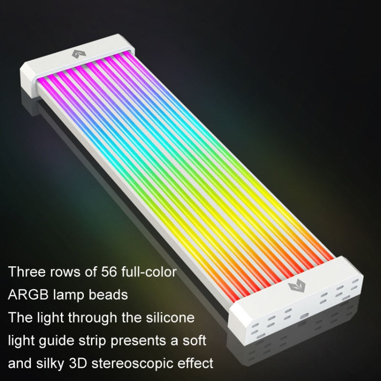 AOSOR Al200 Neon Cable Computer Motherboard Graphics Card Glow Board Power Supply Line Decoration(White) - HoMEdemic™ 