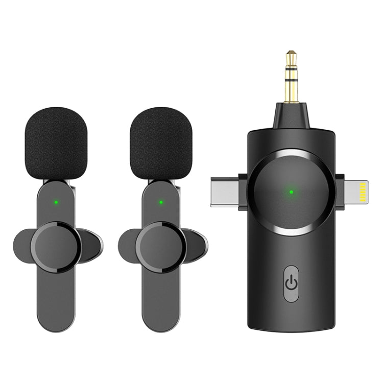 AP031-2 3 in 1 Noise Reduction Lavalier Wireless Microphone with Mic, AP031-2 - HoMEdemic™ 