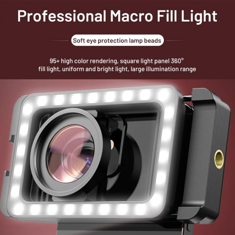 APEXEL 15X  Macro Lens With LED Fill Light Phone Holder Clamp - HoMEdemic™ 