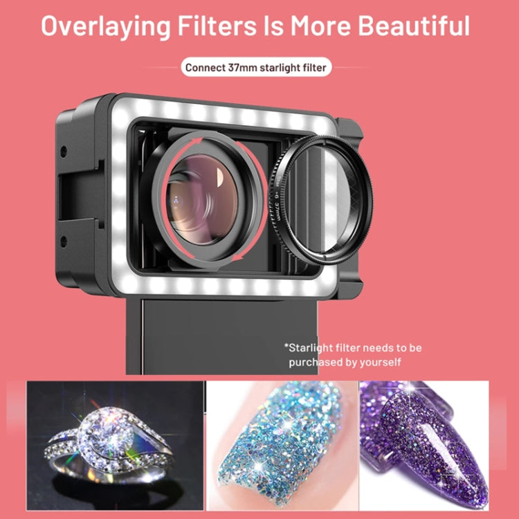 APEXEL 15X  Macro Lens With LED Fill Light Phone Holder Clamp - HoMEdemic™ 