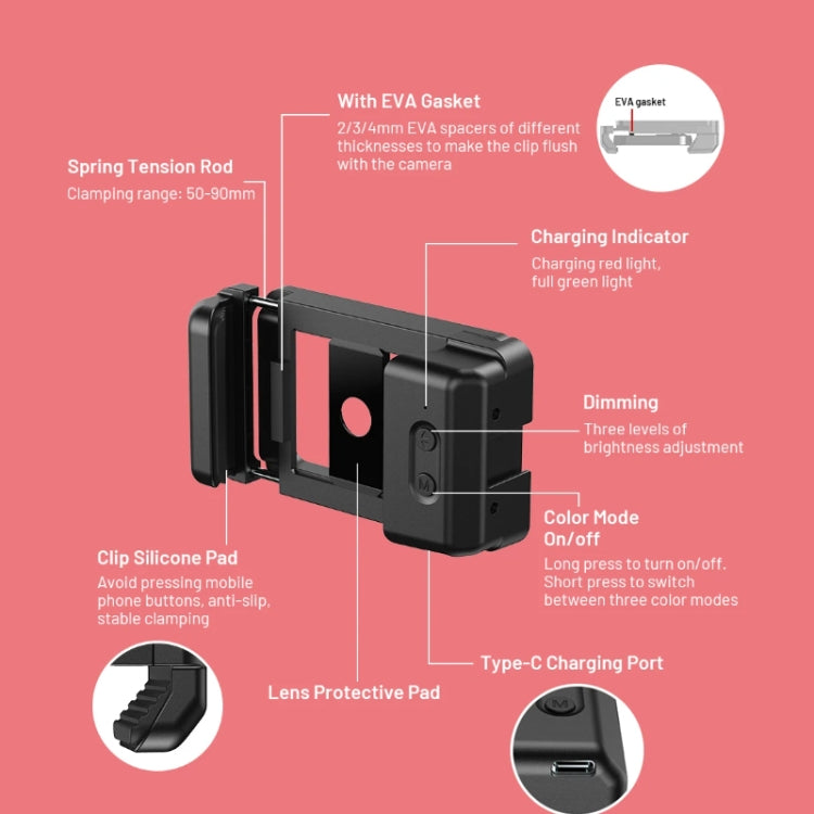 APEXEL 15X  Macro Lens With LED Fill Light Phone Holder Clamp - HoMEdemic™ 