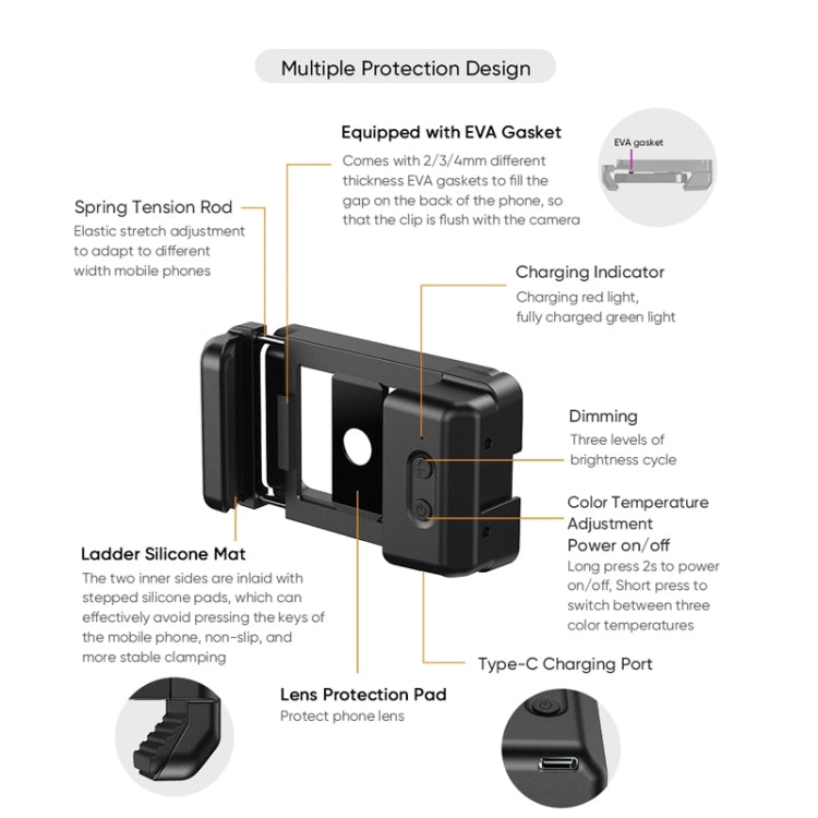 APEXEL 4K HD 100mm Macro Lens With LED Fill Light Set for Smartphones - HoMEdemic™ 