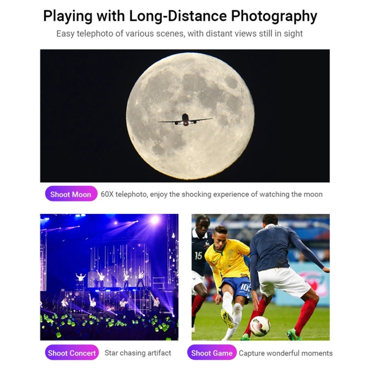 APEXEL 60X Smartphone Telescope Lens With Extendable Tripod Set - HoMEdemic™ 