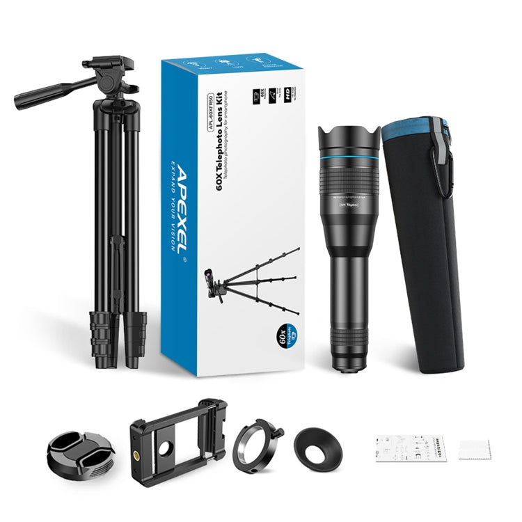 APEXEL 60X Smartphone Telescope Lens With Extendable Tripod Set - HoMEdemic™ 