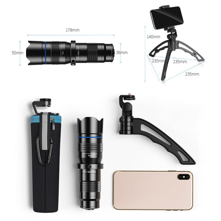 APEXEL APL-20-40XJJ04 20-40X HD External Dual-adjustment Zoom Telescope Universal Telephoto Phone Lens - HoMEdemic™ 