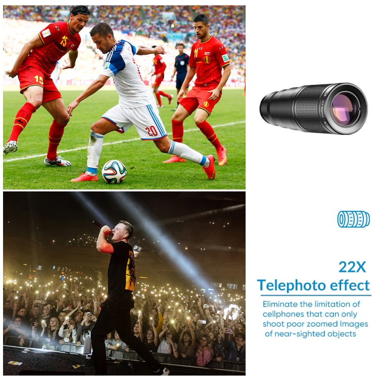 APEXEL APL-22XDG9 22X External Camera Adjustable Focus Mobile Phone Lens(10 in 1) - HoMEdemic™ 