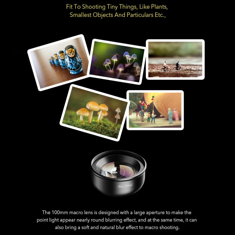 APEXEL APL-HB100MM HD Insect Jewelry 100 Micro External Mobile Phone Lens(Telephoto Clip) - HoMEdemic™ 