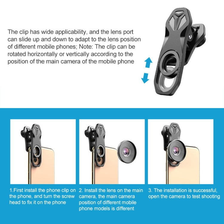 APEXEL APL-HB10X Macro Lens Telephoto Clip + Star Light Filter + CPL Phone Lens Kit - HoMEdemic™ 