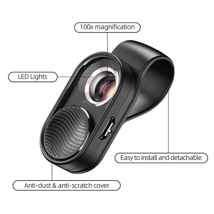 APEXEL APL-MS001 100X Smartphone Microscope with LED Light - HoMEdemic™ 