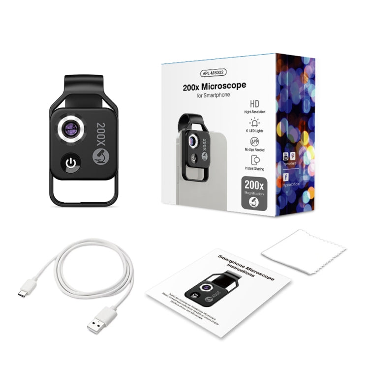 APEXEL APL-MS002CWH 200x High-Definition Children Science Education Microphone Lens With CPL(Black) - HoMEdemic™ 