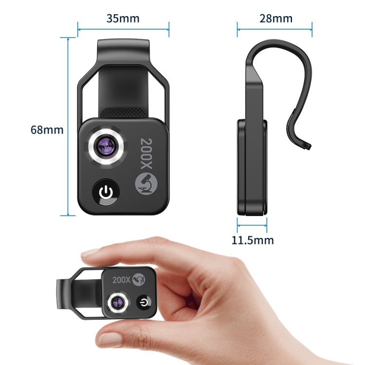 APEXEL APL-MS002CWH 200x High-Definition Children Science Education Microphone Lens With CPL(White) - HoMEdemic™ 