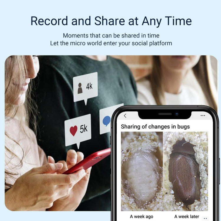 APEXEL APL-MS002CWH 200x High-Definition Children Science Education Microphone Lens With CPL(White) - HoMEdemic™ 