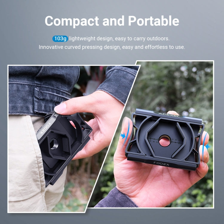 APEXEL F002X Universal Phone Adapter for Monoculars Binoculars Smartphone Holder Clip(Black) - HoMEdemic™ 