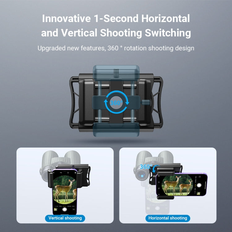 APEXEL F002X Universal Phone Adapter for Monoculars Binoculars Smartphone Holder Clip(Green) - HoMEdemic™ 