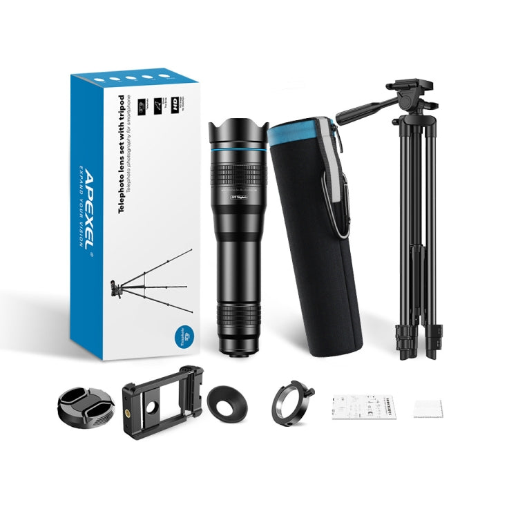 APEXEL HD Metal 36X Zoom Telescope Telephoto Lens With Extendable Tripod - HoMEdemic™ 