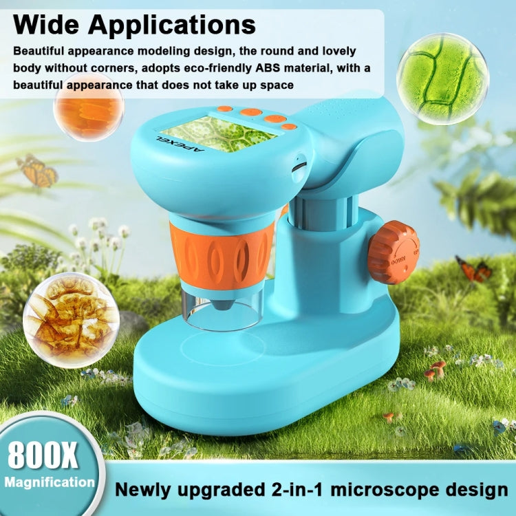 APEXEL MS201 800x 2.0-inch IPS Screen Kids Microscope Supports Taking Photos and Videos - HoMEdemic™ 
