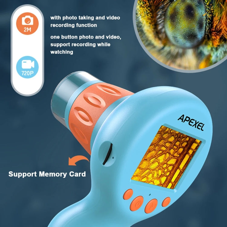 APEXEL MS201 800x 2.0-inch IPS Screen Kids Microscope Supports Taking Photos and Videos - HoMEdemic™ 