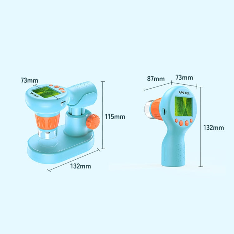 APEXEL MS201 800x 2.0-inch IPS Screen Kids Microscope Supports Taking Photos and Videos - HoMEdemic™ 