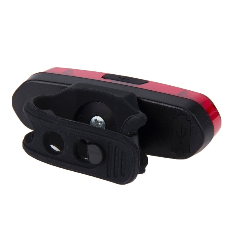 AQY-096 IPX4 Detachable USB Rechargeable Single Color LED Bike Taillight, White, (Red - HoMEdemic™ 