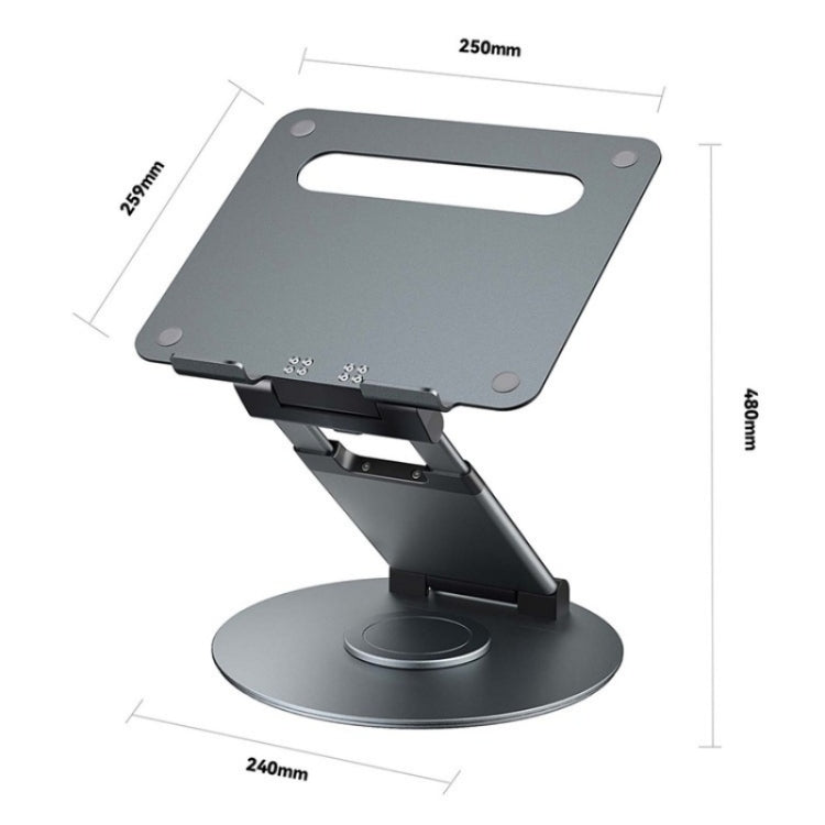 AS018-XS For 10-17 inch Device 360 Degree Rotating Adjustable Laptop Holder Desktop Stand(Silver) - HoMEdemic™ 