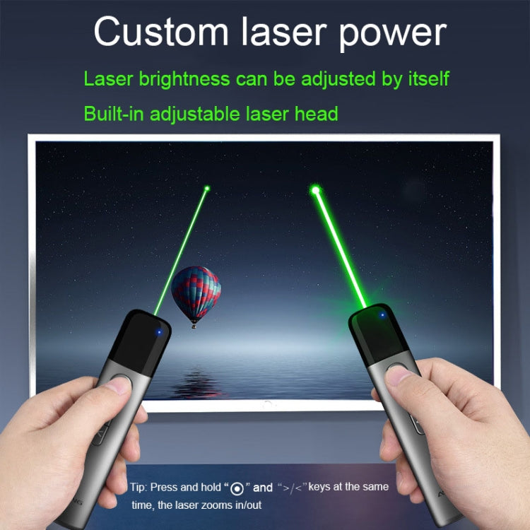 ASiNG LED LCD Screen High Power Bright Green Laser Pointer PPT Speech Instructions Page Presenter(A17) - HoMEdemic™ 