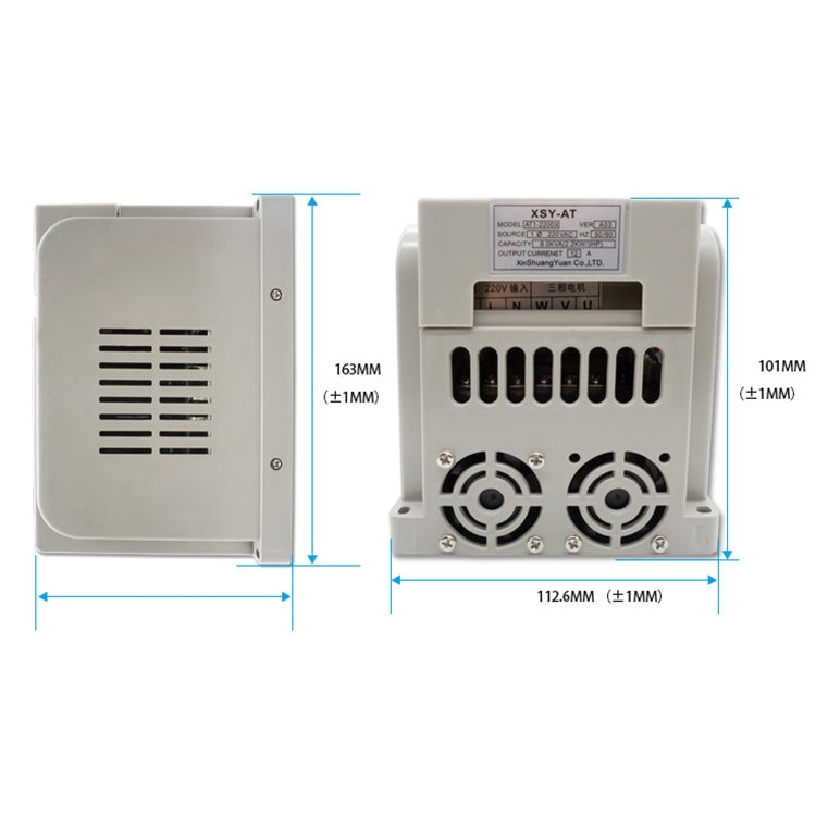 AT1-0450X 0.45KW 220V Single-phase Input Three-phase Output Inverter Motor Governor, AT1-0450X - HoMEdemic™ 