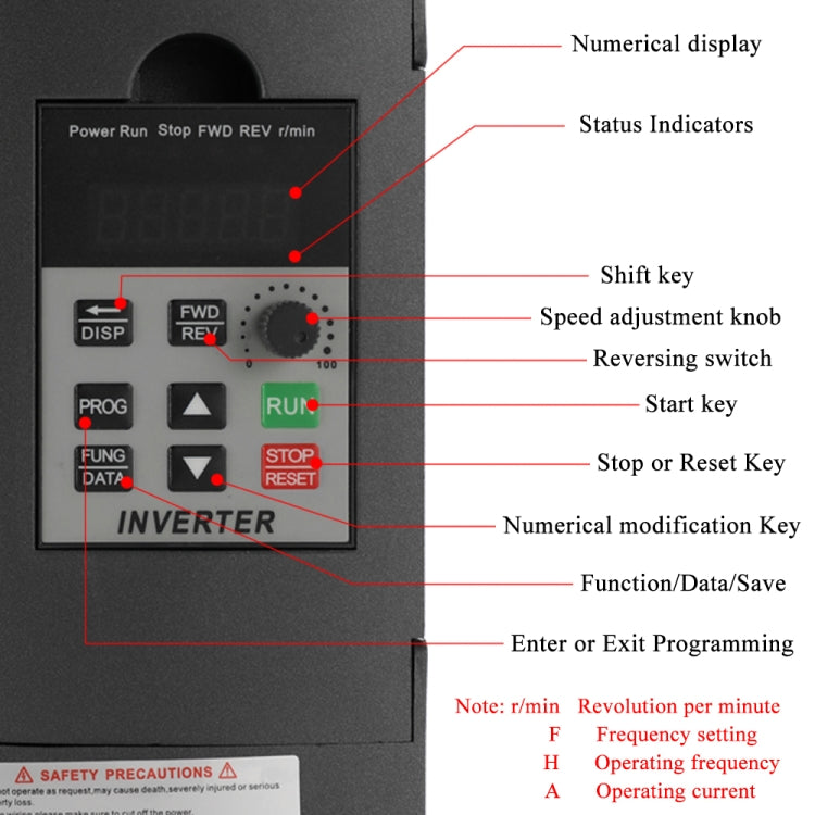 AT1-2200S 2.2KW 220V Single-phase Inverter, AT1-2200S - HoMEdemic™ 