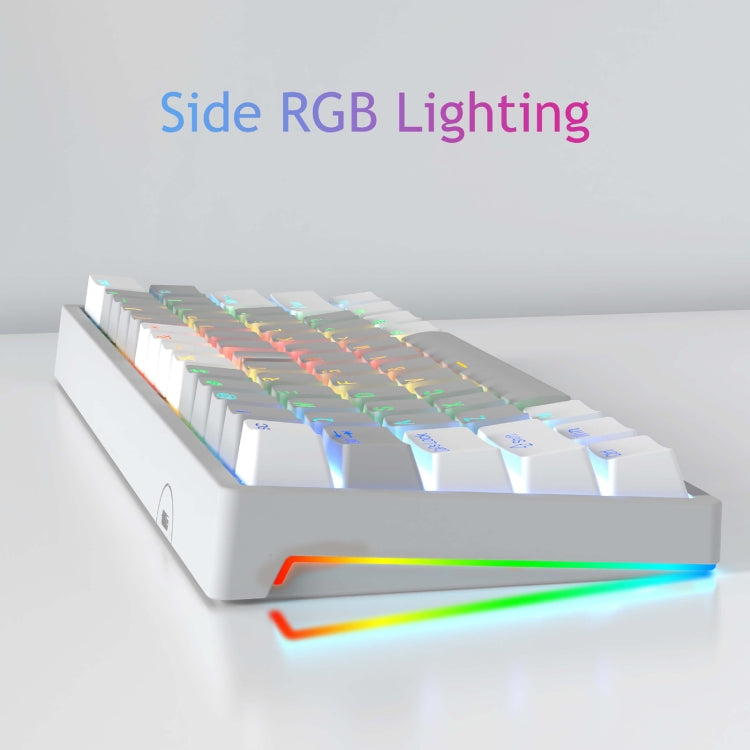 AULA F3261 Type-C Wired Hot Swappable 61 Keys RGB Mechanical Keyboard(Black Grey Tea Shaft) - HoMEdemic™ 