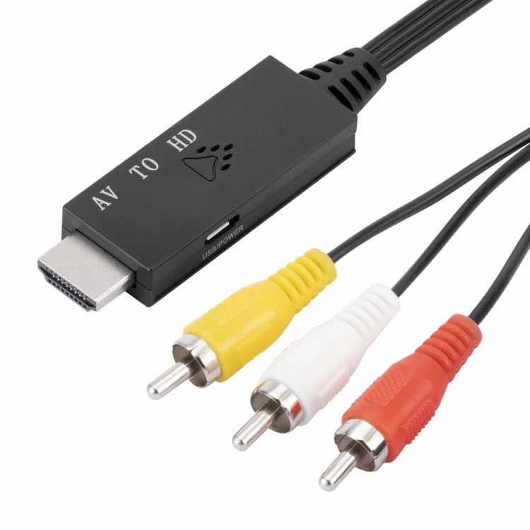 AV to HDMI 1080P HD Converter, Length: 1m(Black) - HoMEdemic™ 