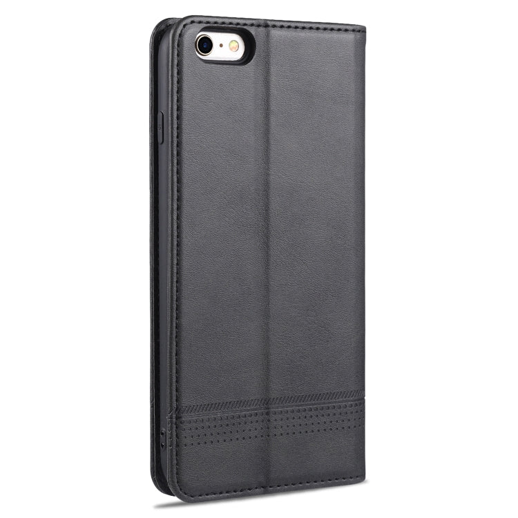 AZNS Magnetic Calf Texture Horizontal Flip Leather Case with Card Slots & Holder & Wallet For iPhone 6(Black) - HoMEdemic™ 
