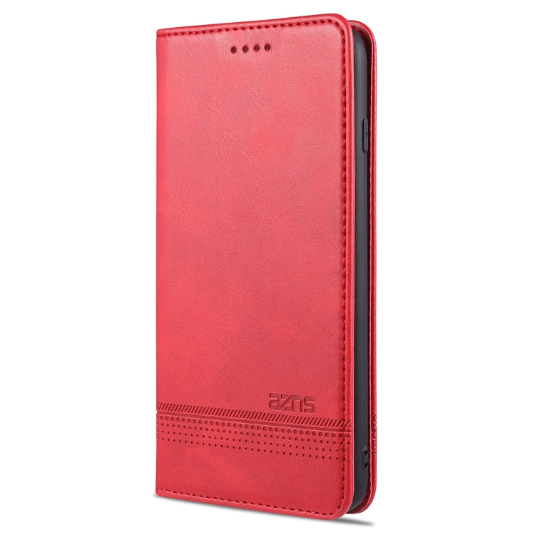 AZNS Magnetic Calf Texture Horizontal Flip Leather Case with Card Slots & Holder & Wallet For iPhone 8 / 7(Red) - HoMEdemic™ 