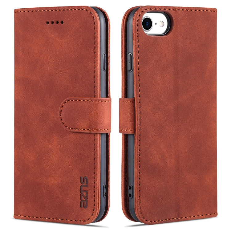 AZNS Skin Feel Calf Texture Horizontal Flip Leather Case with Card Slots & Holder & Wallet For iPhone 6(Brown) - HoMEdemic™ 
