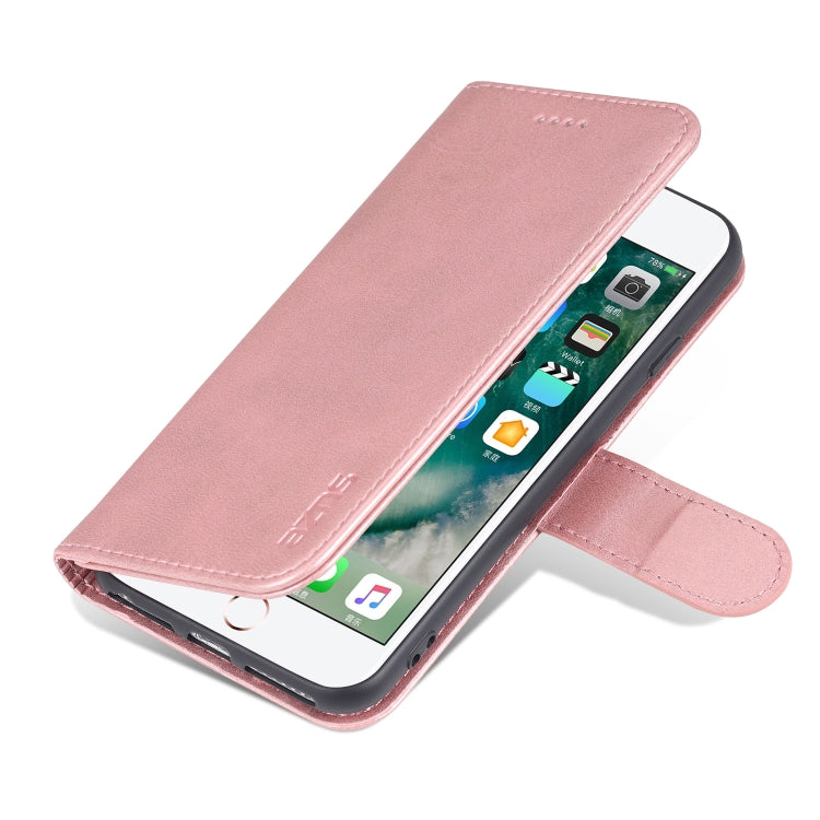 AZNS Skin Feel Calf Texture Horizontal Flip Leather Case with Card Slots & Holder & Wallet For iPhone 6(Rose Gold) - HoMEdemic™ 