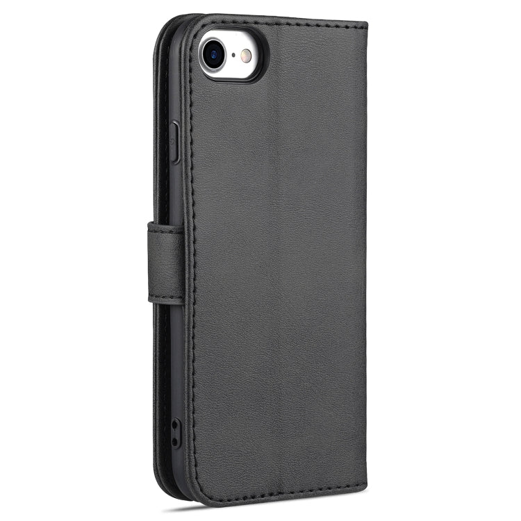 AZNS Skin Feel Calf Texture Horizontal Flip Leather Case with Card Slots & Holder & Wallet For iPhone 7 / 8 / SE (2020)(Black) - HoMEdemic™ 