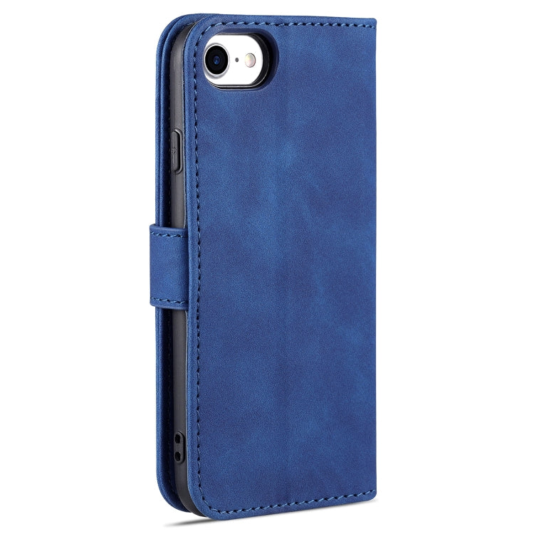 AZNS Skin Feel Calf Texture Horizontal Flip Leather Case with Card Slots & Holder & Wallet For iPhone 7 / 8 / SE (2020)(Blue) - HoMEdemic™ 