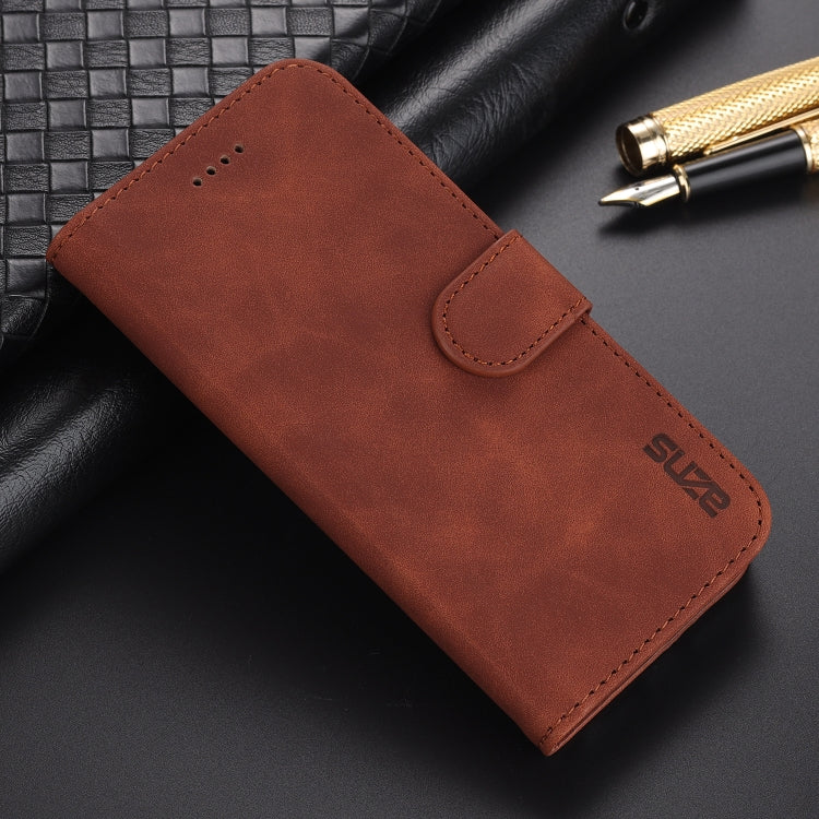 AZNS Skin Feel Calf Texture Horizontal Flip Leather Case with Card Slots & Holder & Wallet For iPhone 7 / 8 / SE (2020)(Brown) - HoMEdemic™ 