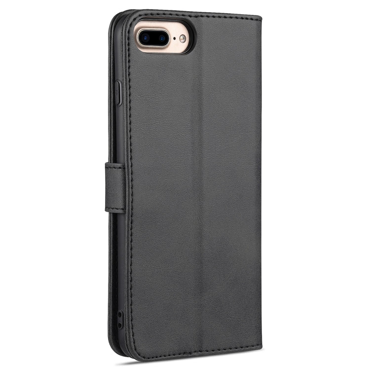 AZNS Skin Feel Calf Texture Horizontal Flip Leather Case with Card Slots & Holder & Wallet For iPhone 7 Plus / 8 Plus(Black) - HoMEdemic™ 