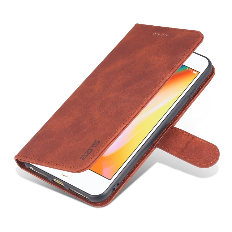 AZNS Skin Feel Calf Texture Horizontal Flip Leather Case with Card Slots & Holder & Wallet For iPhone 7 Plus / 8 Plus(Brown) - HoMEdemic™ 