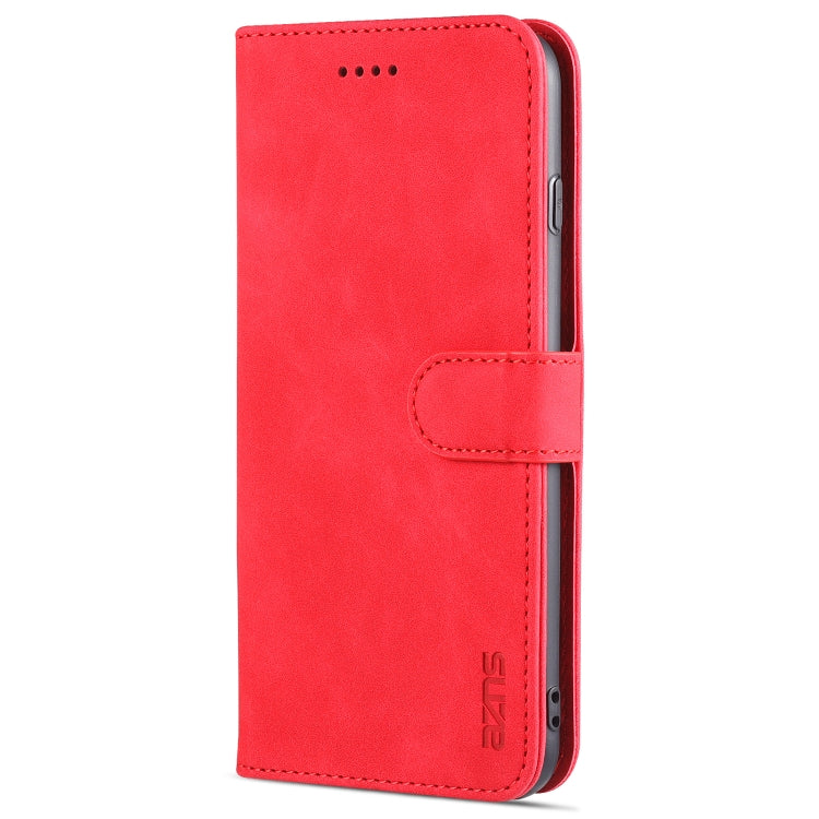 AZNS Skin Feel Calf Texture Horizontal Flip Leather Case with Card Slots & Holder & Wallet For iPhone 7 Plus / 8 Plus(Red) - HoMEdemic™ 