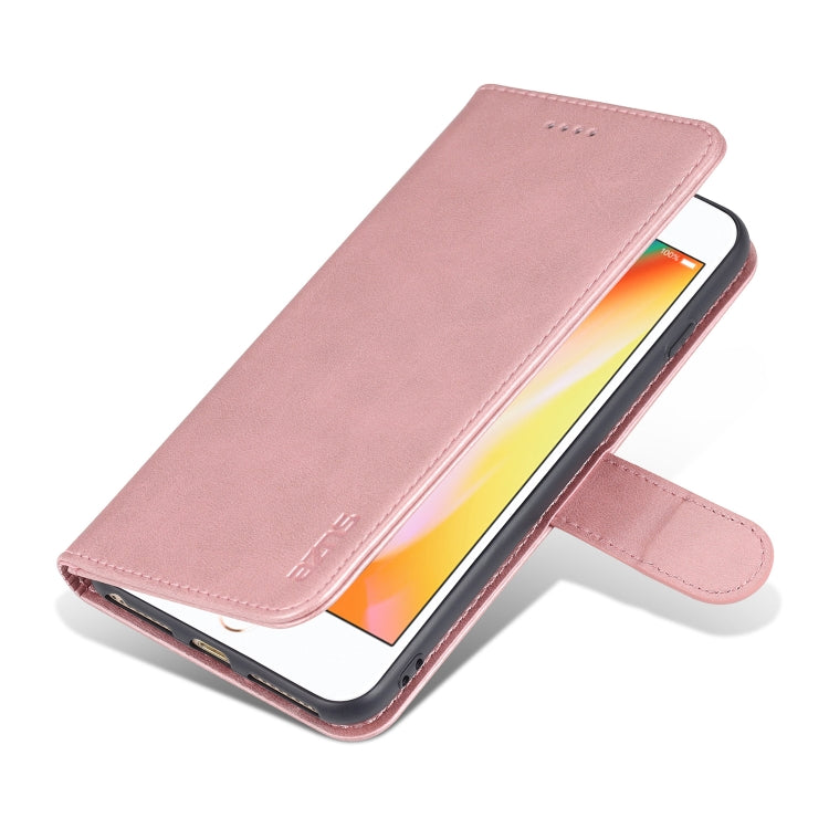 AZNS Skin Feel Calf Texture Horizontal Flip Leather Case with Card Slots & Holder & Wallet For iPhone 7 Plus / 8 Plus(Rose Gold) - HoMEdemic™ 
