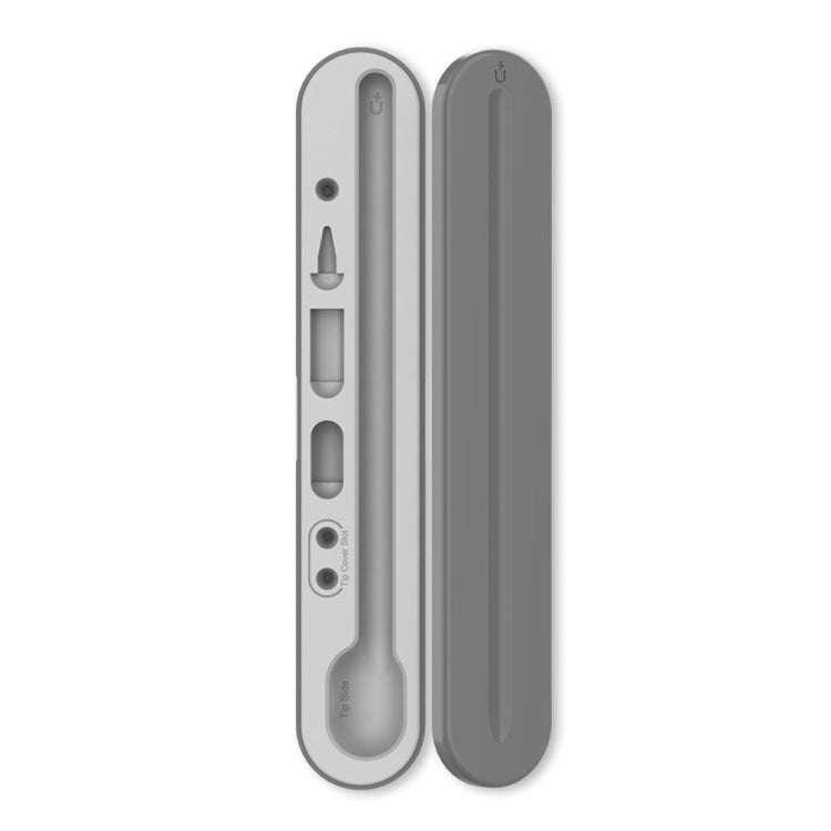 AahStyle PT121 For Apple Pencil 1 / 2 Magnetic Storage Convenient Pen Box(Gray) - HoMEdemic™ 